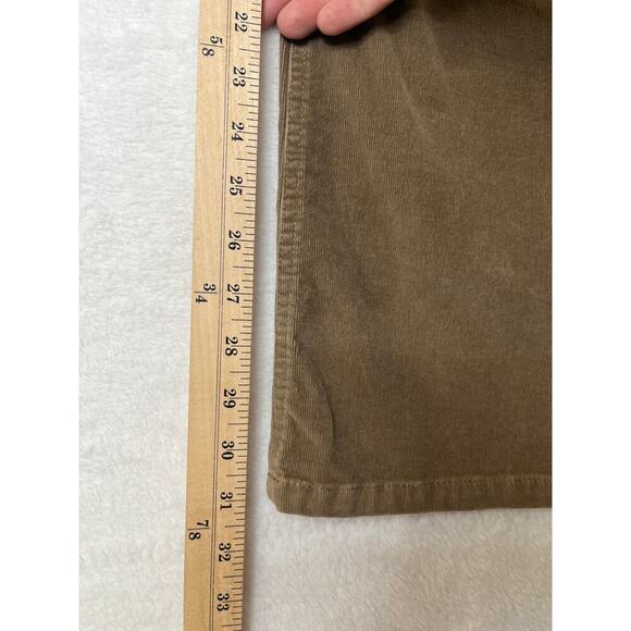 J. Jill Brown Bootcut Stretch Corduroys sz 14 Fall Academia 70s Groovy Flare - Picture 4 of 8